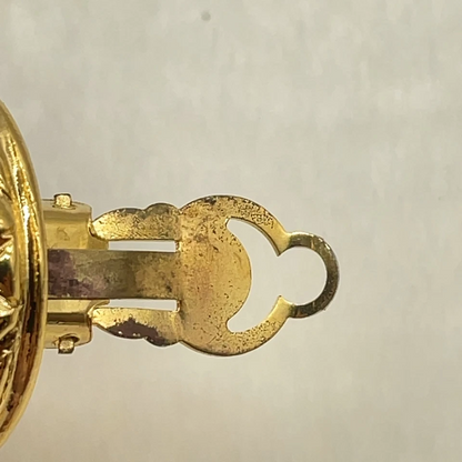 Chanel Matelassé “Melon Pan” Coco Mark Earrings