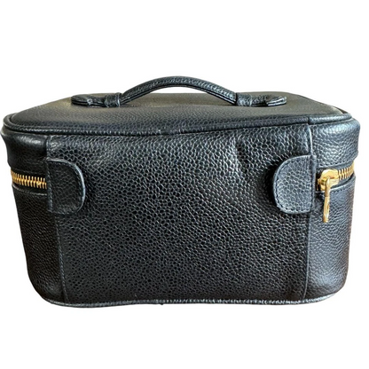CHANEL Coco Mark Caviar Vanity Bag
