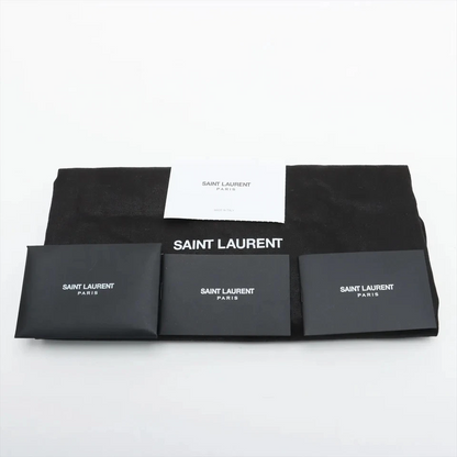 Saint Laurent Paris Joe Leather Chain Shoulder Bag Black
