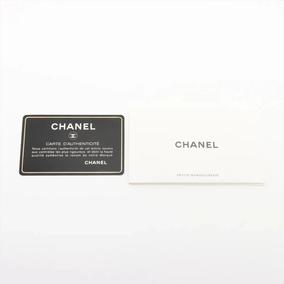 Chanel Matelasse Lambskin Long Wallet Black Silver Metal Fittings