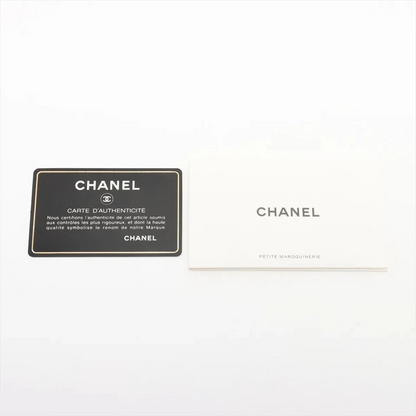 Chanel Matelasse Lambskin Long Wallet Black Silver Metal Fittings