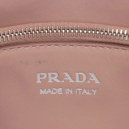 Prada Diagramme Leather Chain Shoulder Bag in Pink
