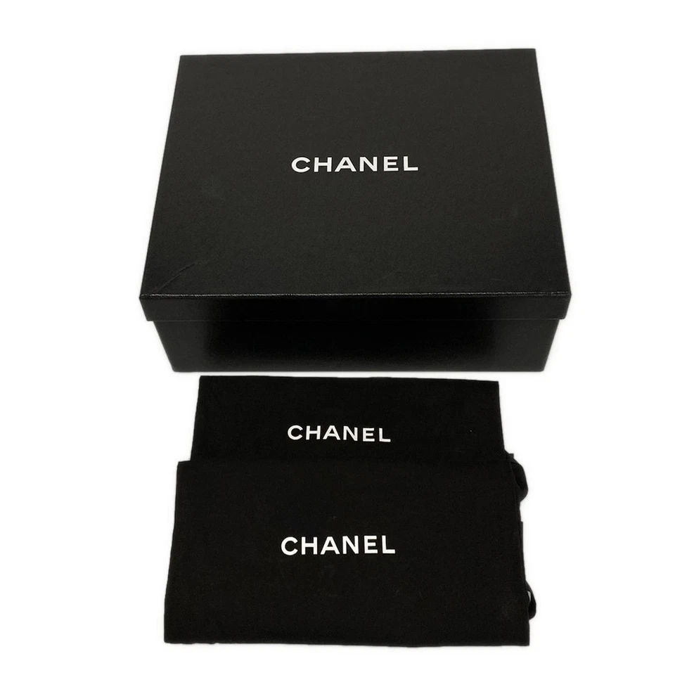 CHANEL Black Shiny Calfskin Women's Shoes