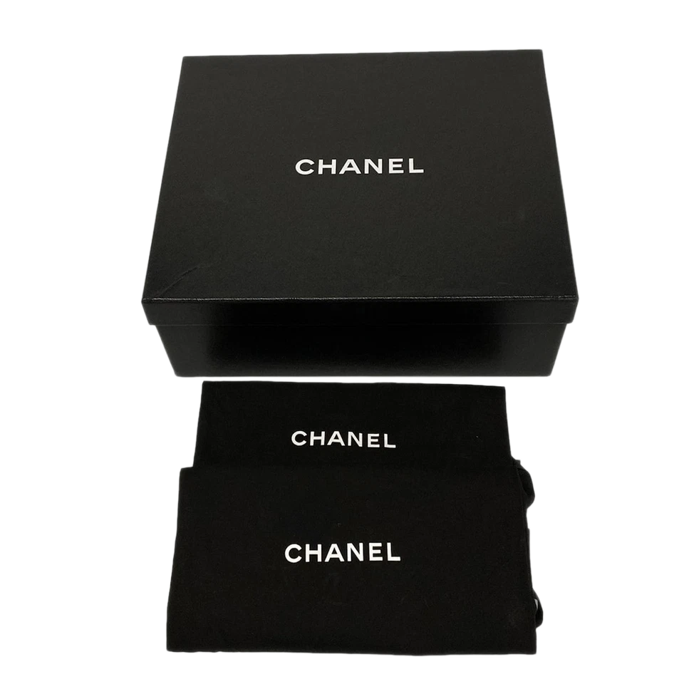 CHANEL Black Shiny Calfskin Women's Shoes
