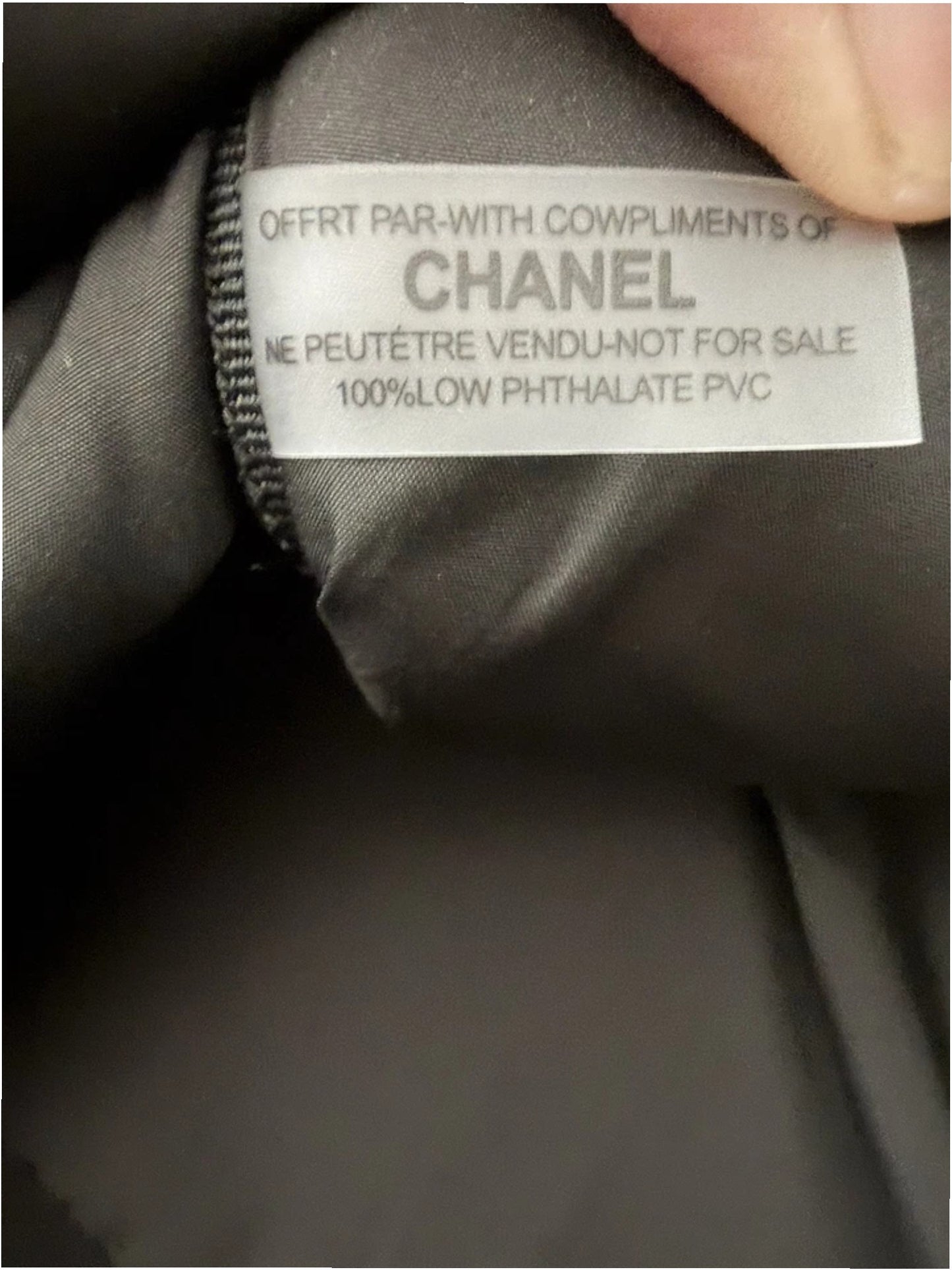 CHANEL Large White Cream Nylon Duffle Bag