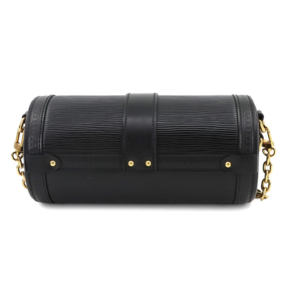 Louis Vuitton Epi Papillon Trunk Shoulder Bag in Noir