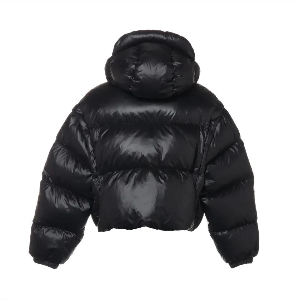 Prada Triangle Logo 22 Years Nylon Down Jacket 38 Ladies' Black