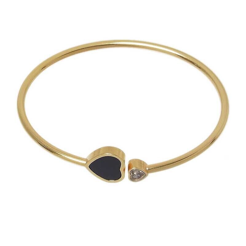 Chopard Happy Heart Bangle Onyx/Diamond K18YG