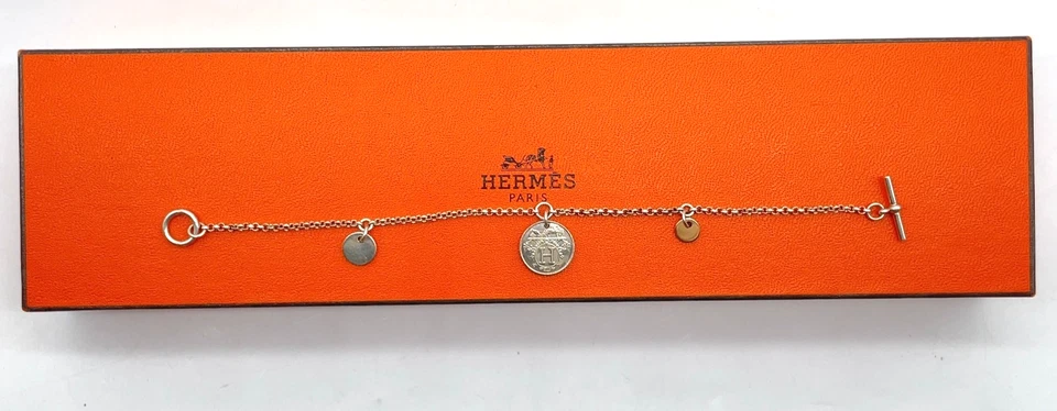 Hermès Ex Libris Breath PM Bracelet in Sterling Silver (SV925)