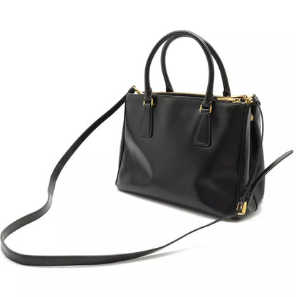 PRADA Galleria Double Zip Handbag