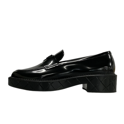 CHANEL Black Shiny Calfskin Women's Shoes