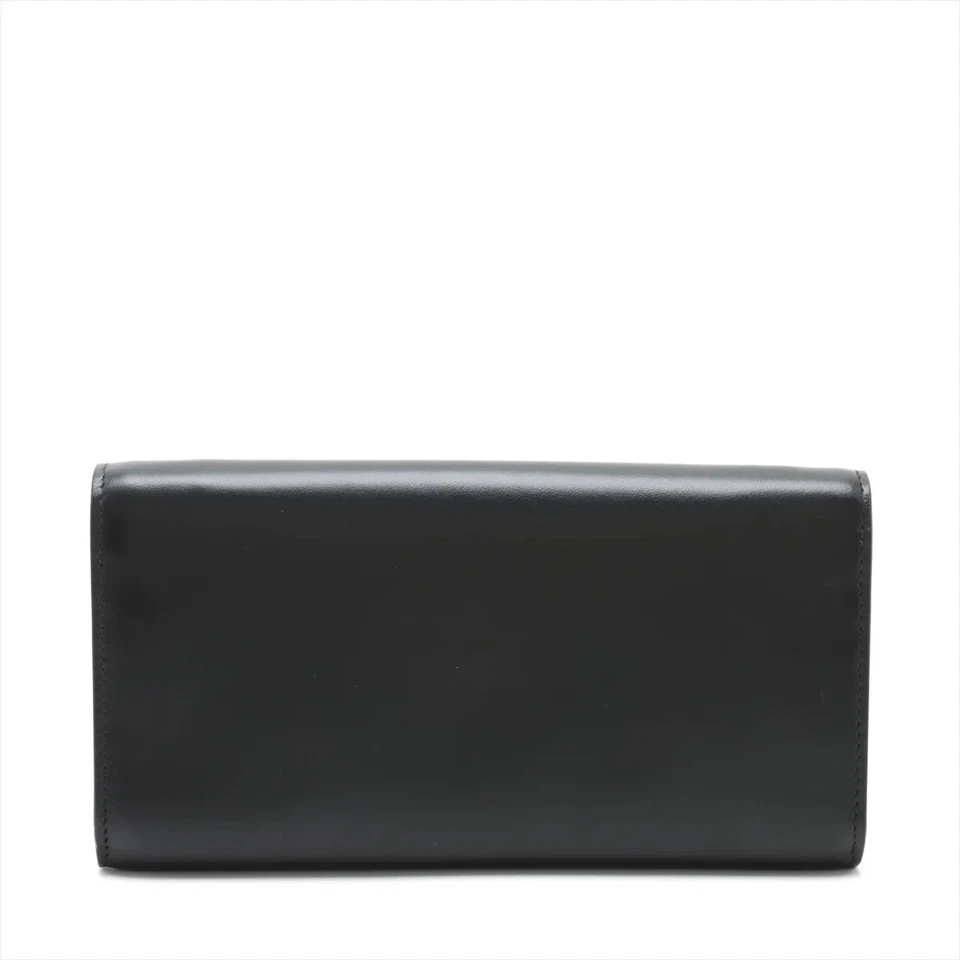 Miu Miu Leather Shoulder Wallet Black
