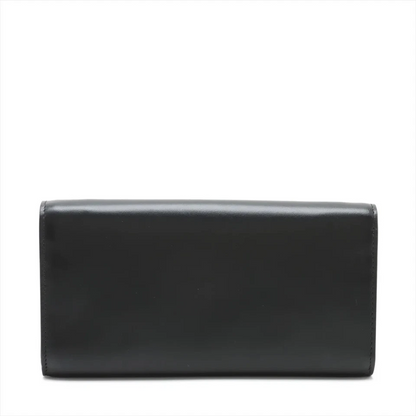 Miu Miu Leather Shoulder Wallet Black