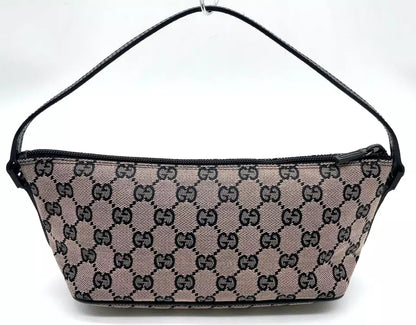 GUCCI Cosmetics Accessory Pouch In Navy GG Canvas