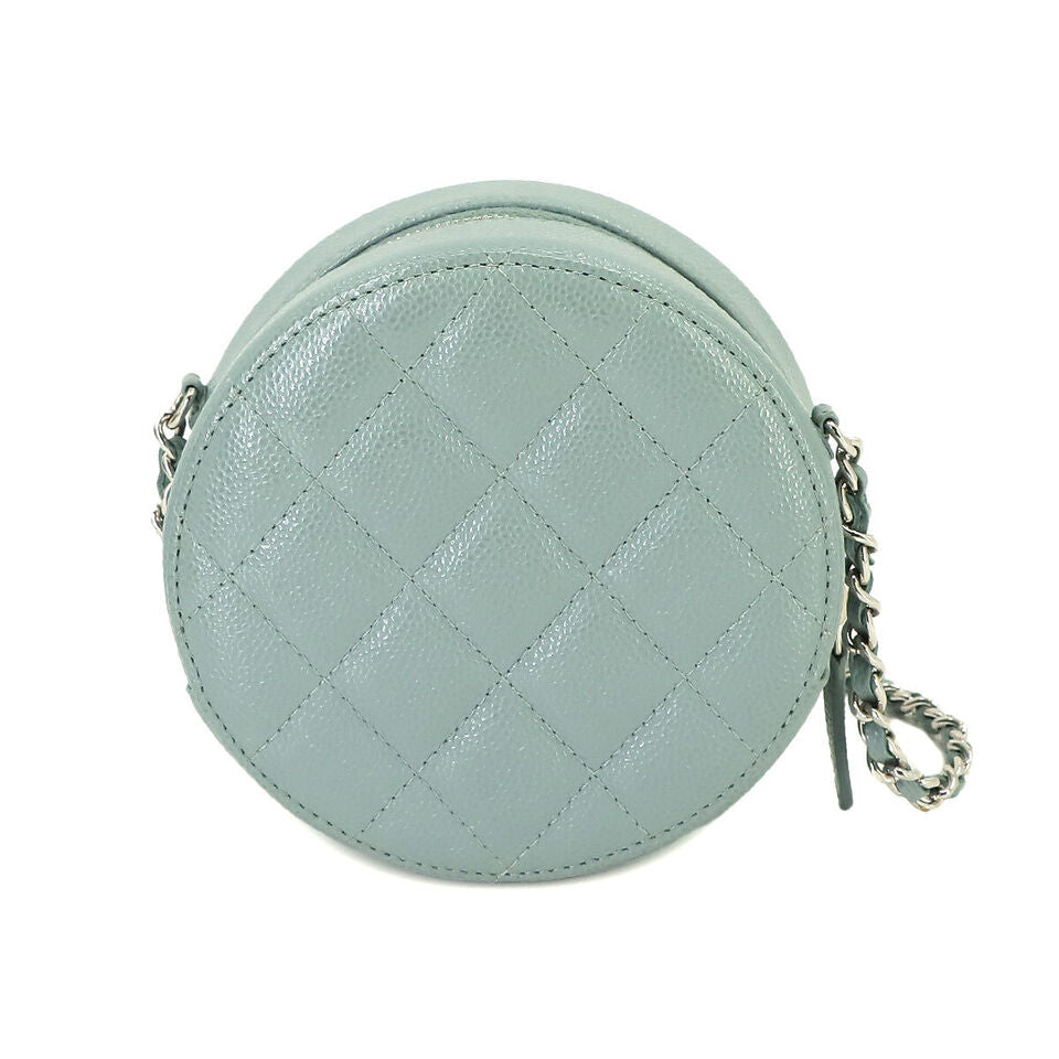 CHANEL Matelasse Mini Classic Chain Shoulder Bag Caviar Skin Leather