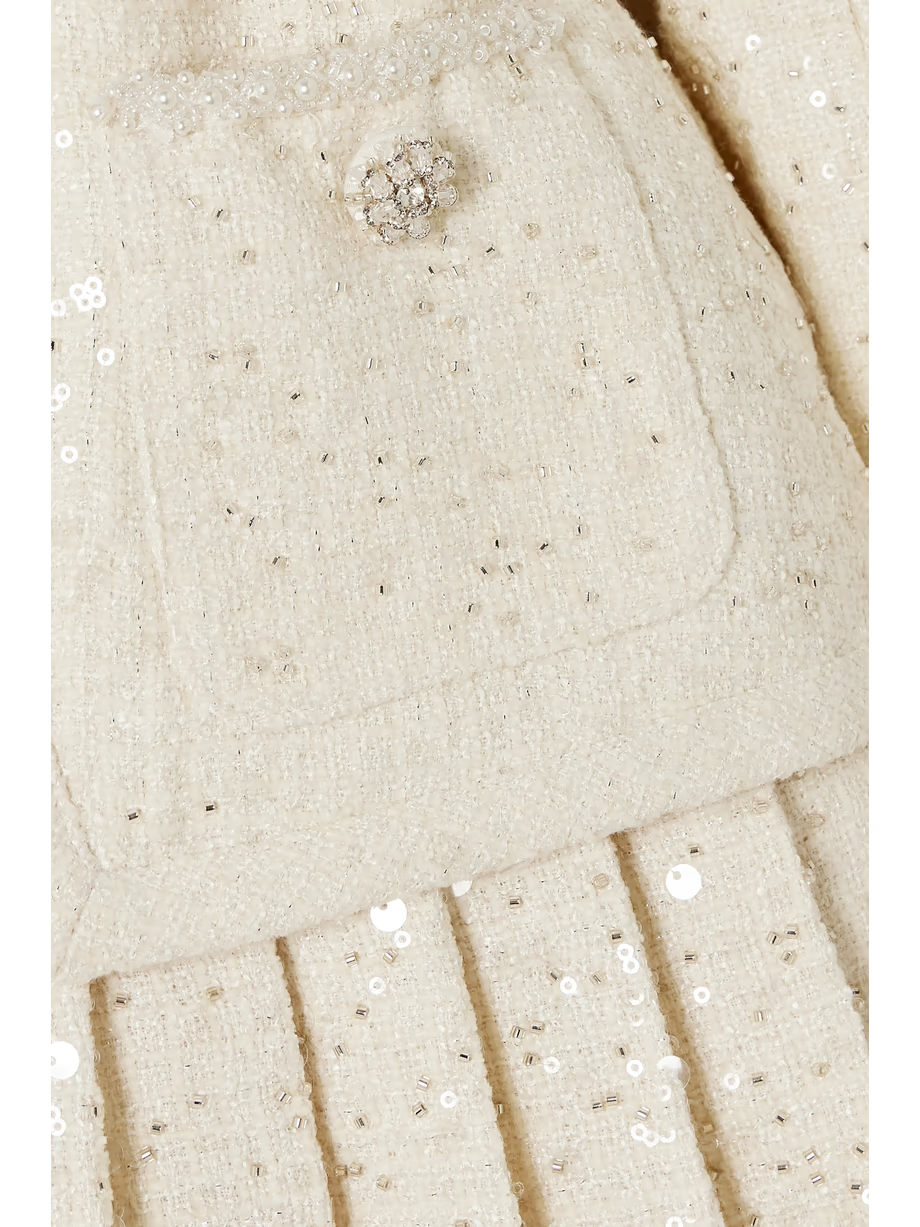 self-portrait Boucle Dress